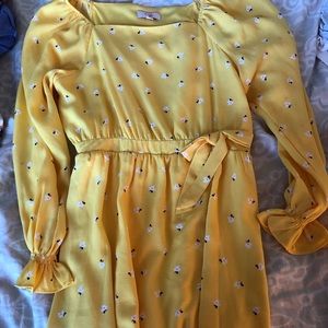 Yellow Floral GIRLS Dress